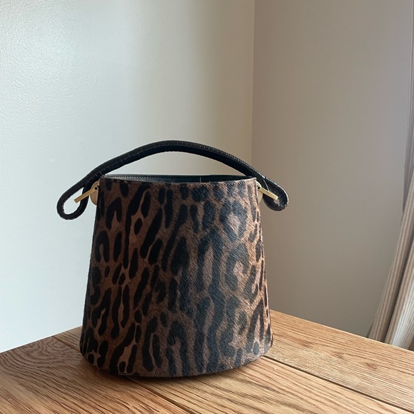 Beautiful bag basket leopard Kenzo leather bucket bag - Picture 4 of 11